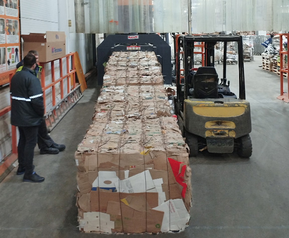 High-Efficiency Carton Baler Solution for Large-Scale Chain Supermarkets in Russia